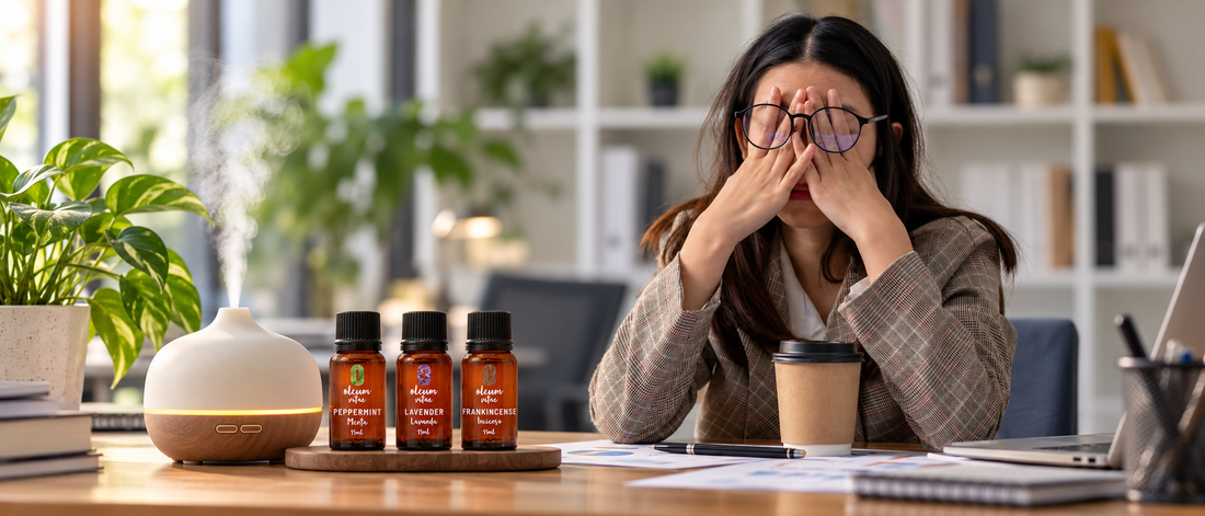 ¿Dolor de cabeza? Aceites esenciales que pueden acompañar tu momento de alivio