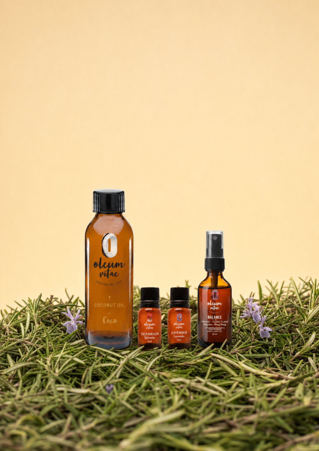 Kit Aceites Esenciales para Brillo del Cabello