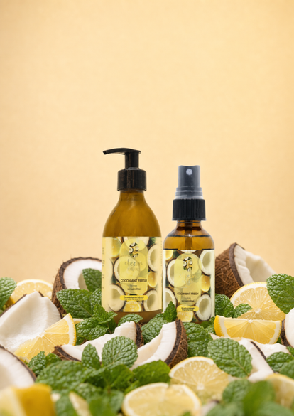 Duo Hidratación Hair and Body Oil y Body Lotion Cocomint Fresh
