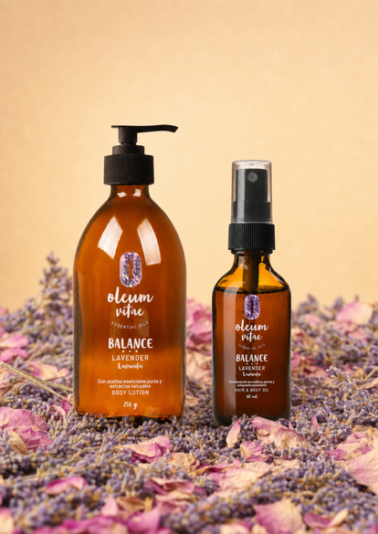 Duo hidratación Hair and Body Oil y Body Lotion Lavanda