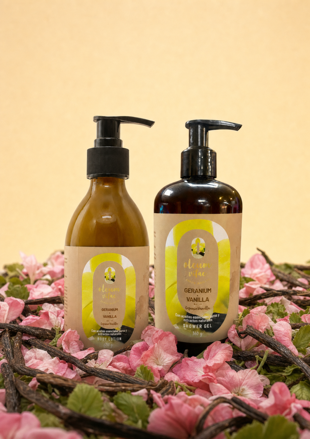 Duo Body Lotion y Shower Gel Sweet Geranium
