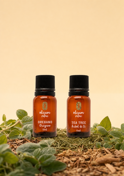 Combo Promo Aceite Esencial de Orégano y Árbol de Té