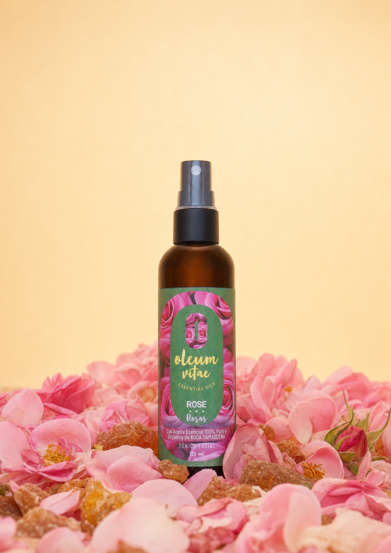Agua de Rosas, Tónico Facial con Rosa Damascena