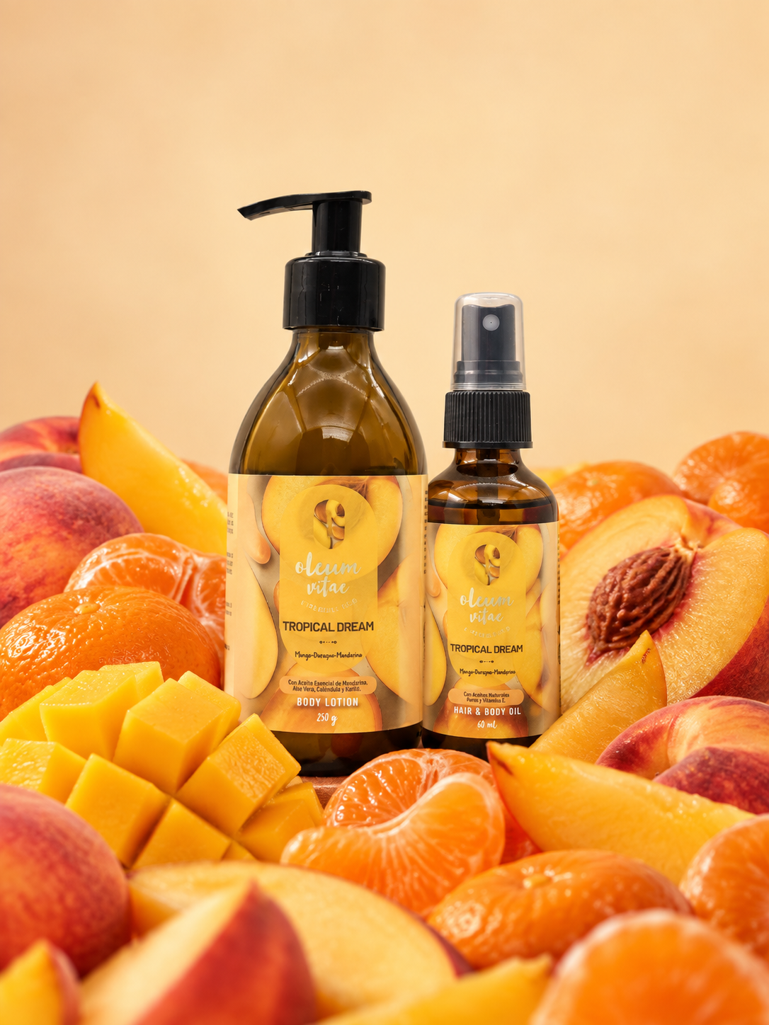 Duo Hidratación hair and body oil y body lotion Tropical Dream