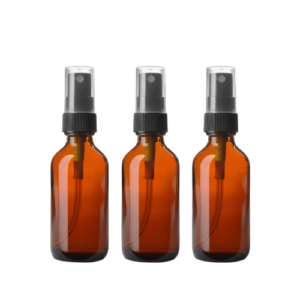 Kit de 3 botellas de vidrio con atomizador 60ml