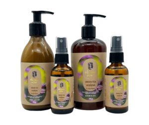 Kit de Skincare con aceite esencial de Té Verde Verbena