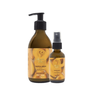 Kit Dúo Crema Corporal y Body Mist Mango Durazno Mandarina