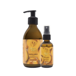 Kit Dúo Hidratación Hair & Body Oil y Body Lotion Mango Durazno y Mandarina